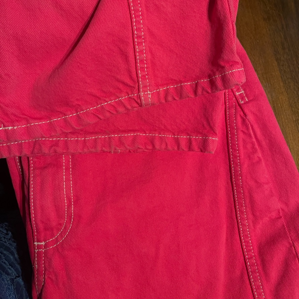 Zara pink jeans with cutouts high rise - Picture 8 of 8